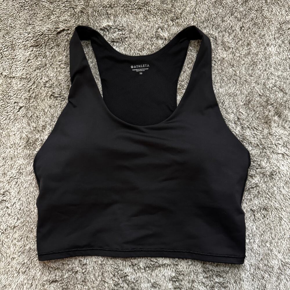 Athleta Cropped Tank Women's XS Black
